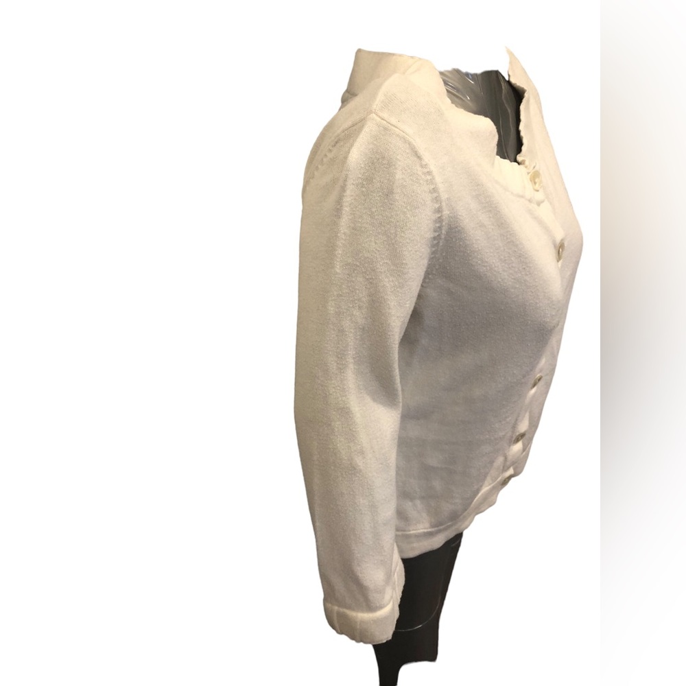 Loft Medium white sweater cardigan  Women’s top blouse - Picture 6 of 9